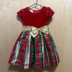 Bonnie Jean Red Velvet Kids Girl Dress